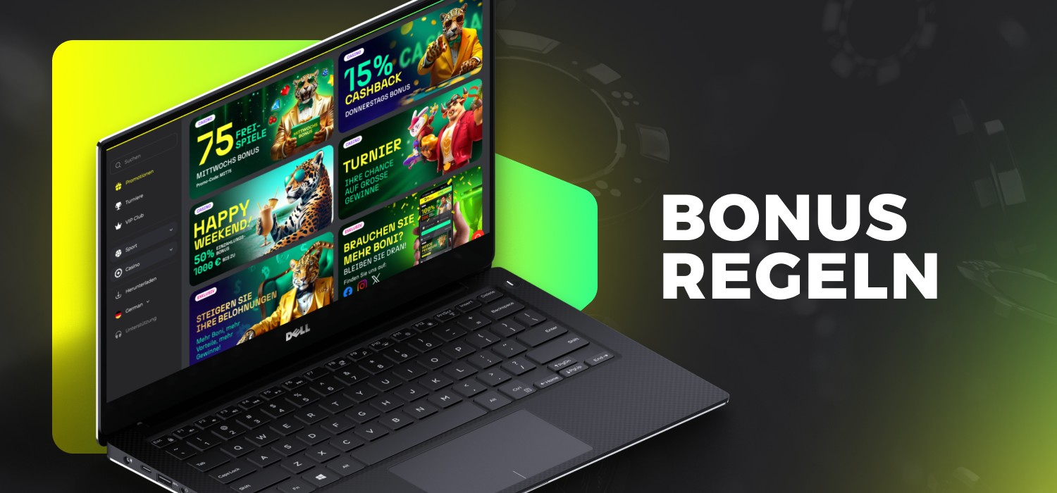 Regeln für Casino-Boni auf der Plattform